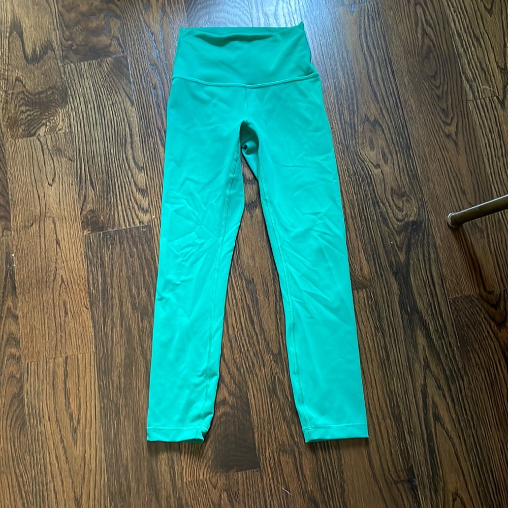 Lululemon Maldives Green Wunder Train High-Rise Tight 23” size 2